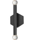 Allumettes 2-Light LED Wall Sconce Black
