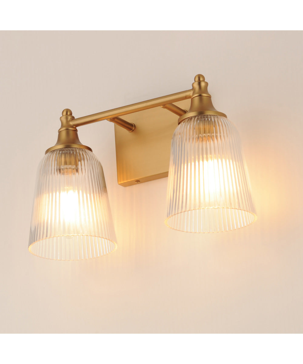 Julip 2-Light Bath Vanity Natural Aged Brass