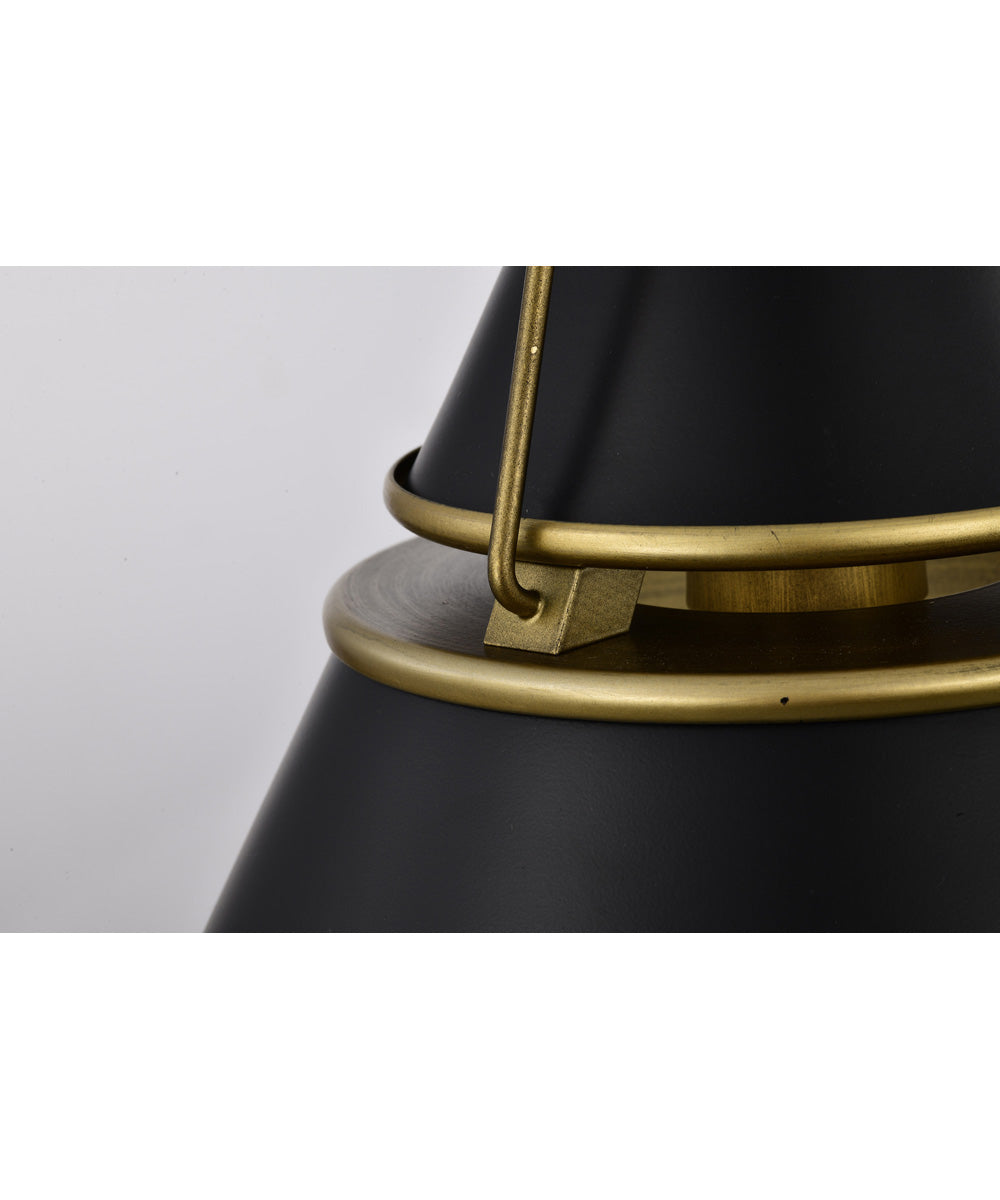 Adina 1-Light Pendant Matte Black