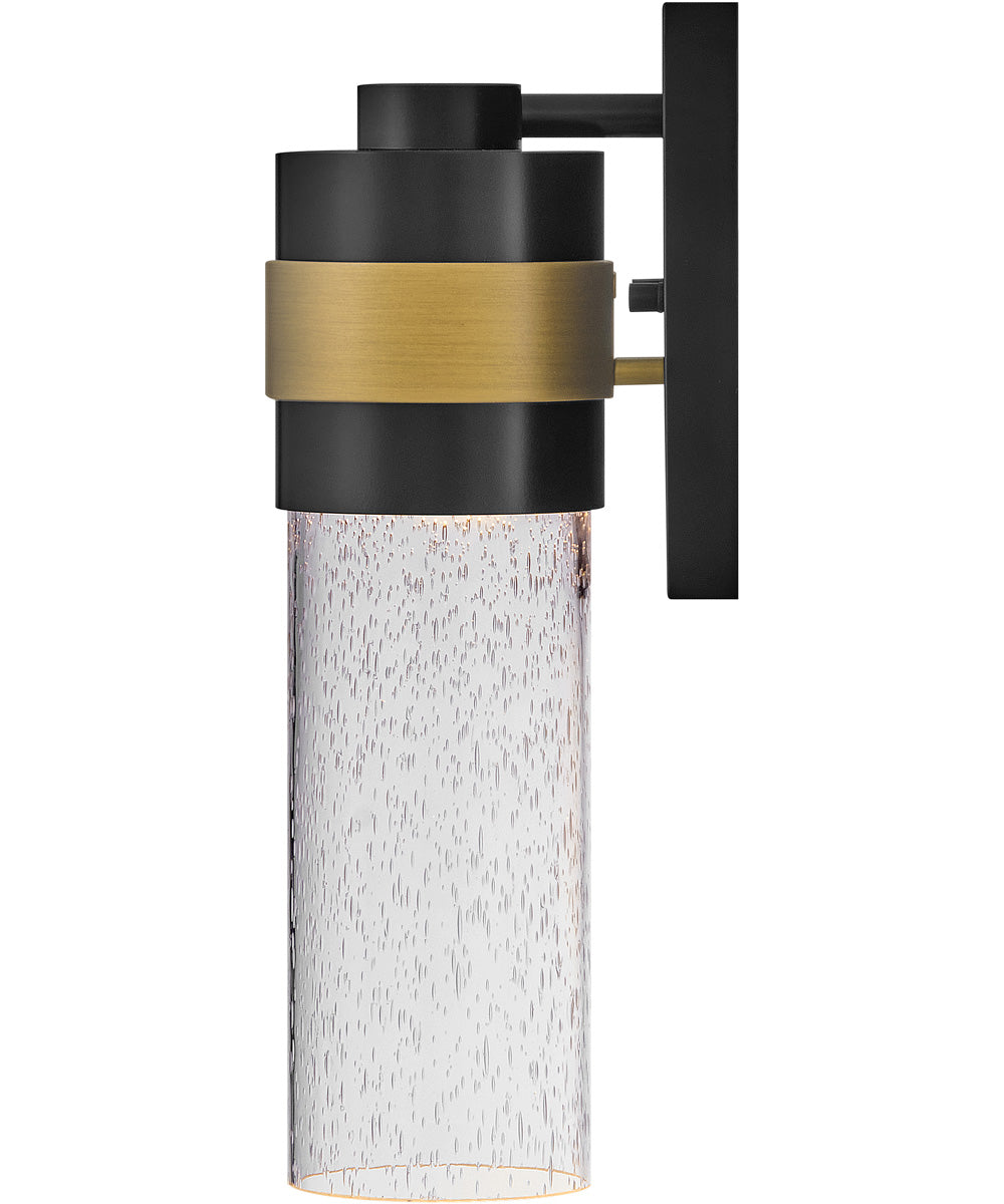 Albie 1-Light Small Wall Mount Lantern in Black