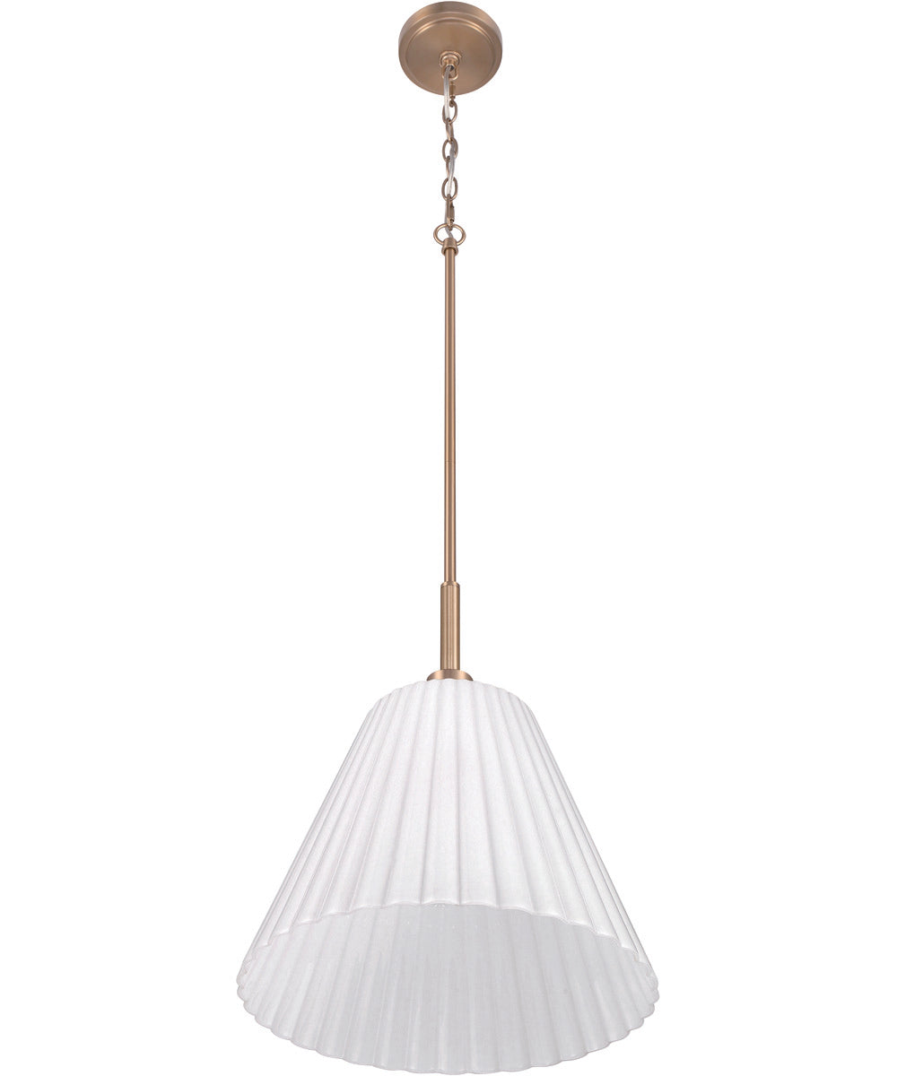 Pleated II 1-Light Lighting Premium Bronze