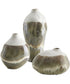 Earthflow Glazed Outdoor Vases Set of 3