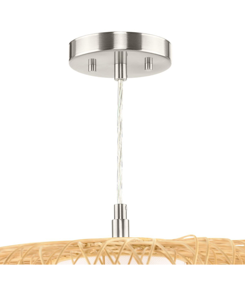 Cordova 1-Light Large Pendant Natural Rattan