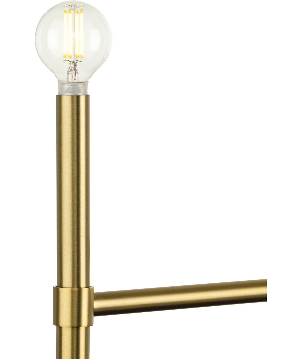 Arya 8-Light Linear Chandelier Brushed Gold