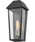 Maclin 1-Light Medium Wall Mount Lantern in Black