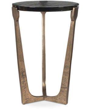 Bohdi Outdoor Brass Accent Table