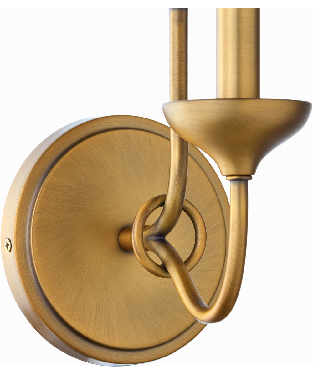 Livingston Wall Mount Light Fixture Brushed Brass