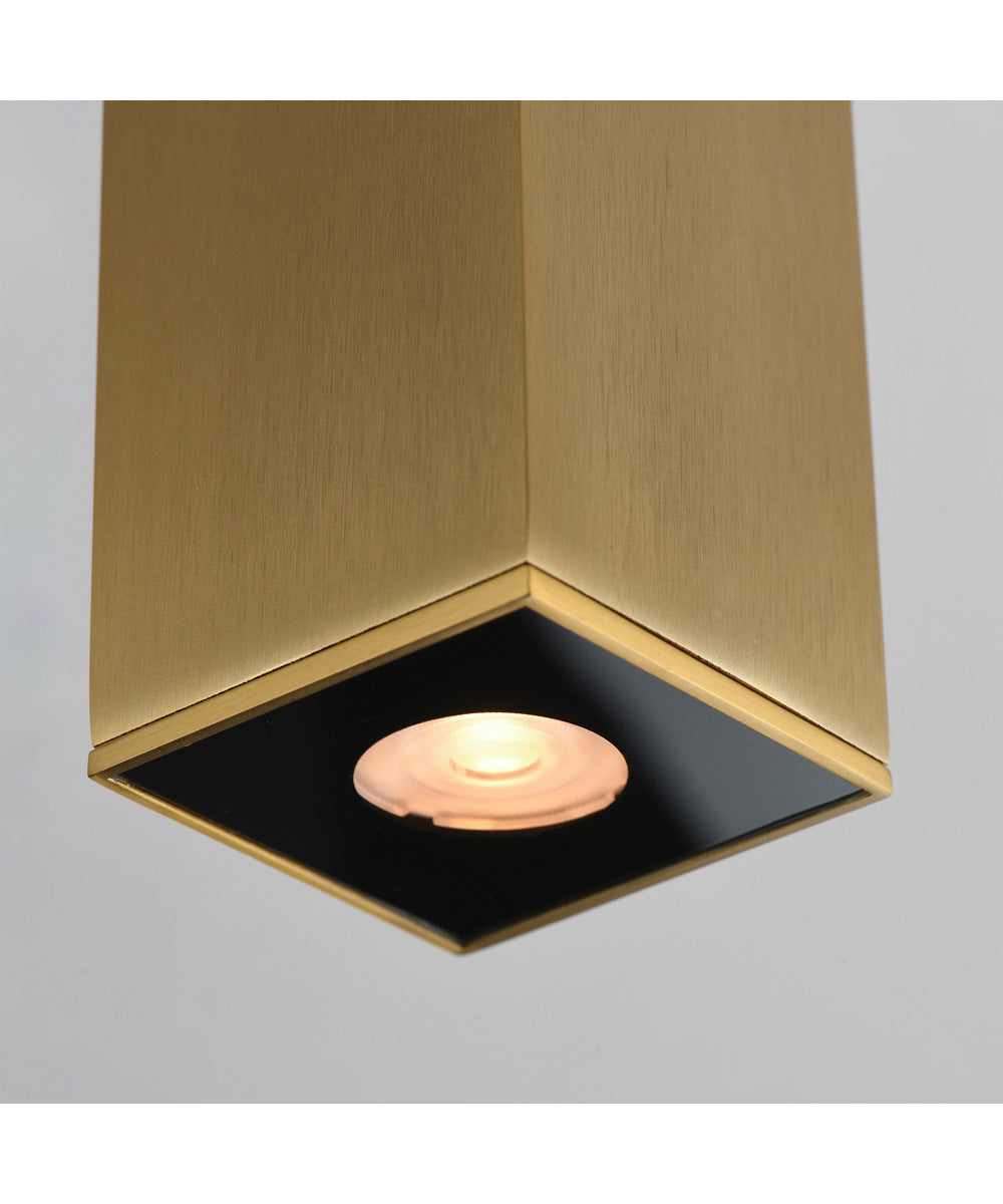 Culvert 7.5 inch LED Indoor Flush Mount Natural Aged Brass
