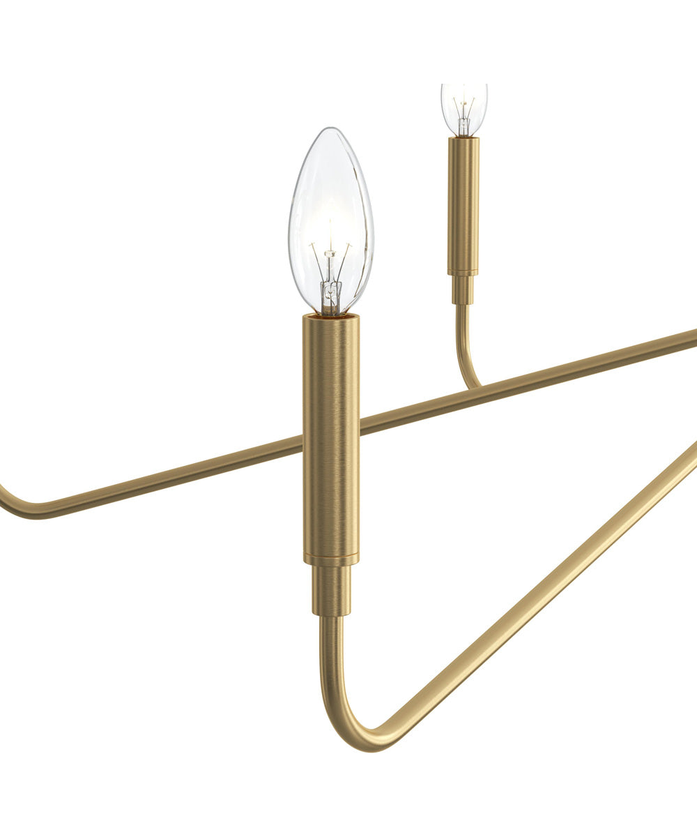 Pilar 6-Light Chandelier Brushed Gold