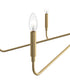 Pilar 6-Light Chandelier Brushed Gold