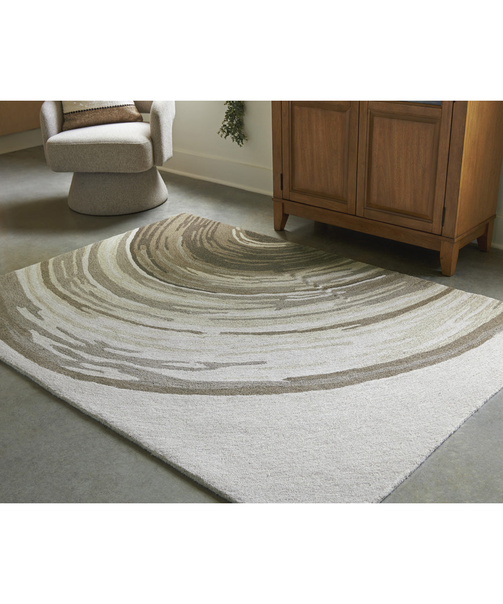 Rizwana Medium Rug Ivory/Brown/Gray