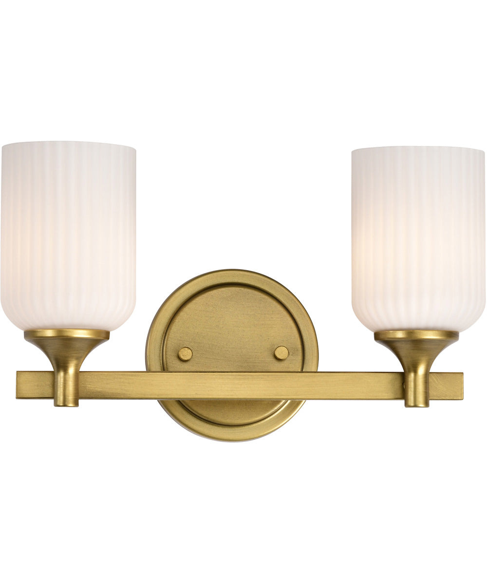 Solara 2-Light Vanity & Wall Natural Brass