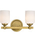 Solara 2-Light Vanity & Wall Natural Brass