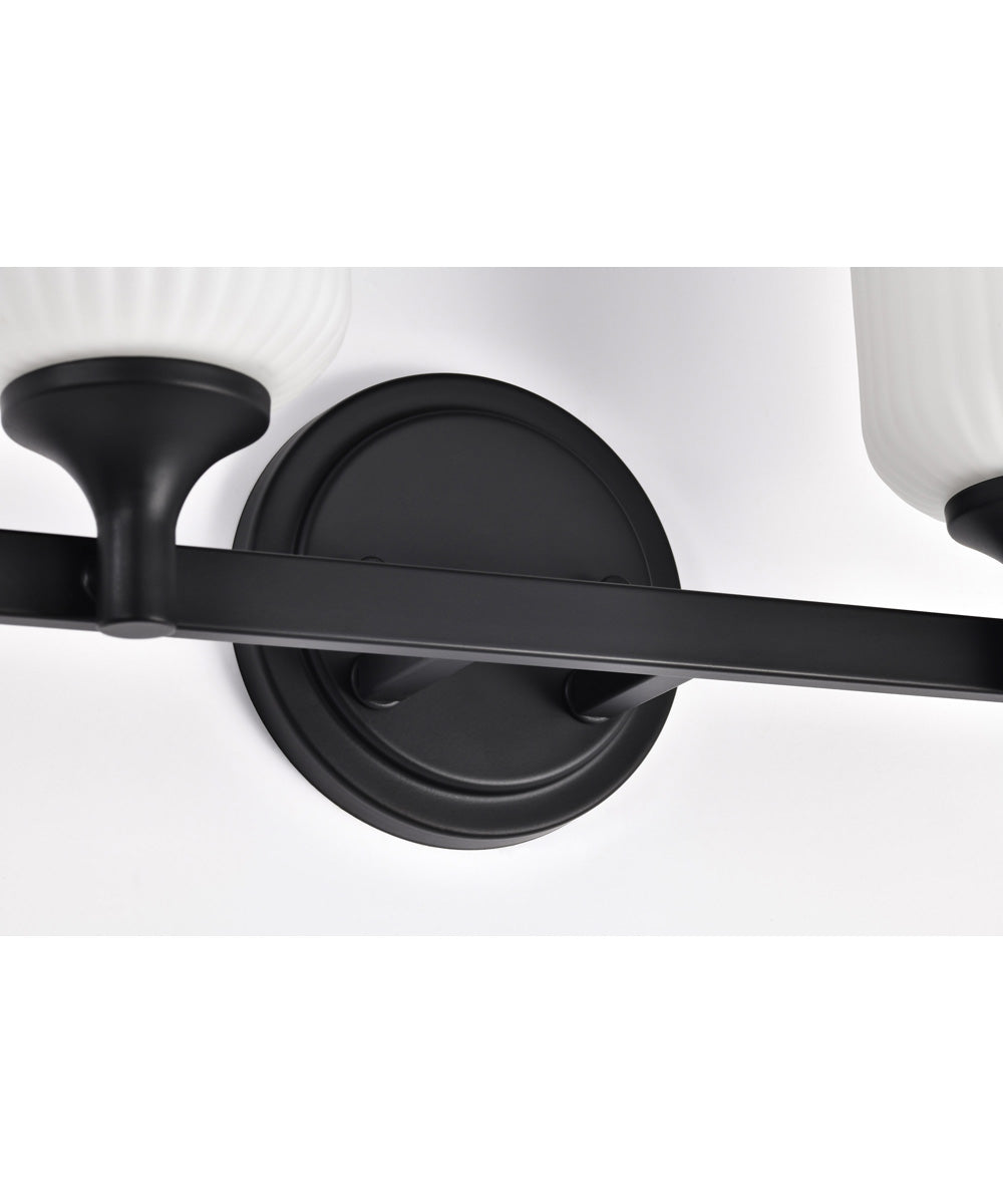 Solara 2-Light Vanity & Wall Matte Black