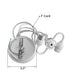 14" W 2 Light Pendant White Shade with Diffuser, White Cord