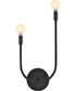 Cora 2-Light Large Two Light Sconce in Black