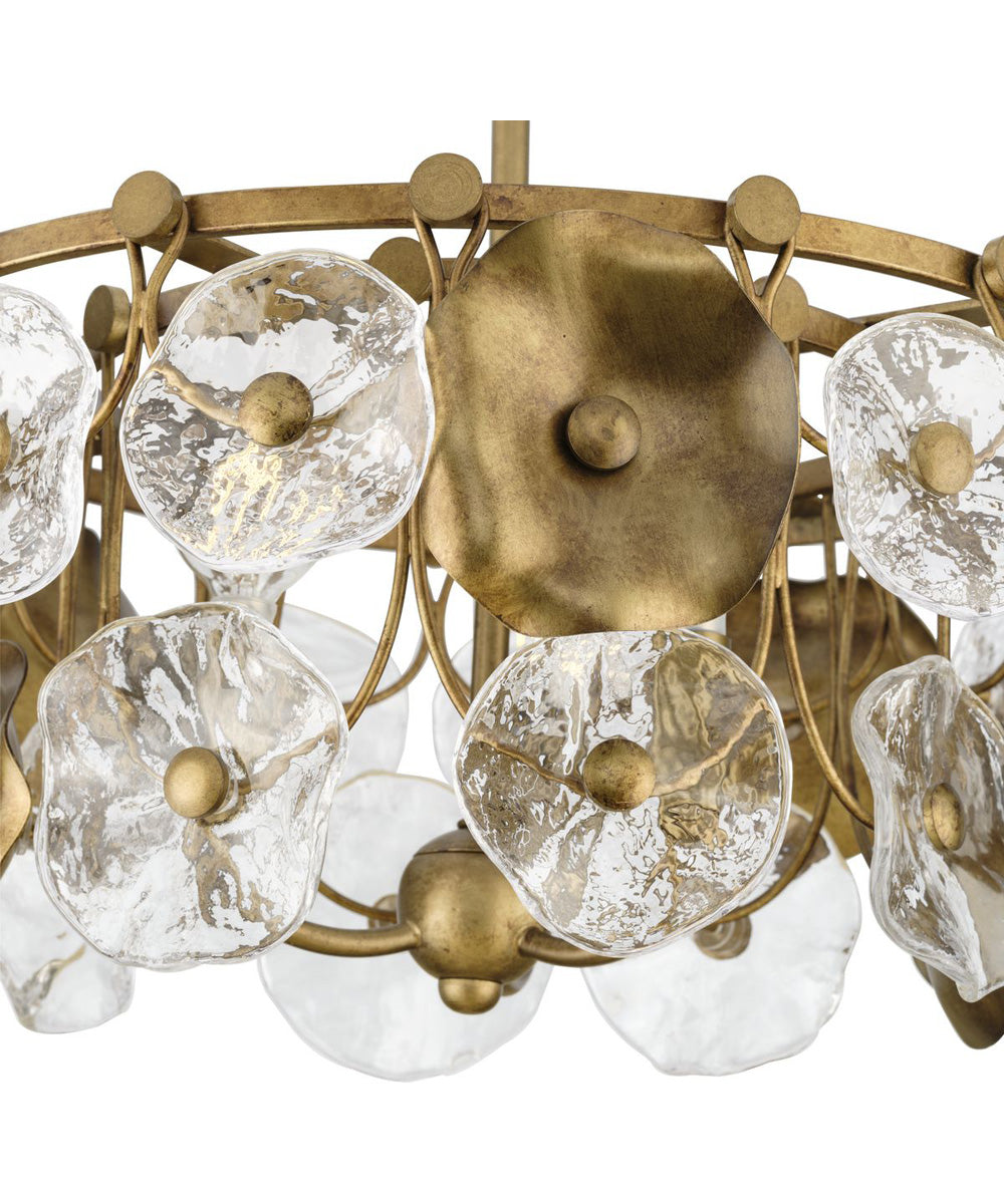 Loretta 3-Light Pendant Gold Ombre
