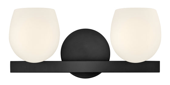Mae 2-Light Small Two Light Vanity in Black