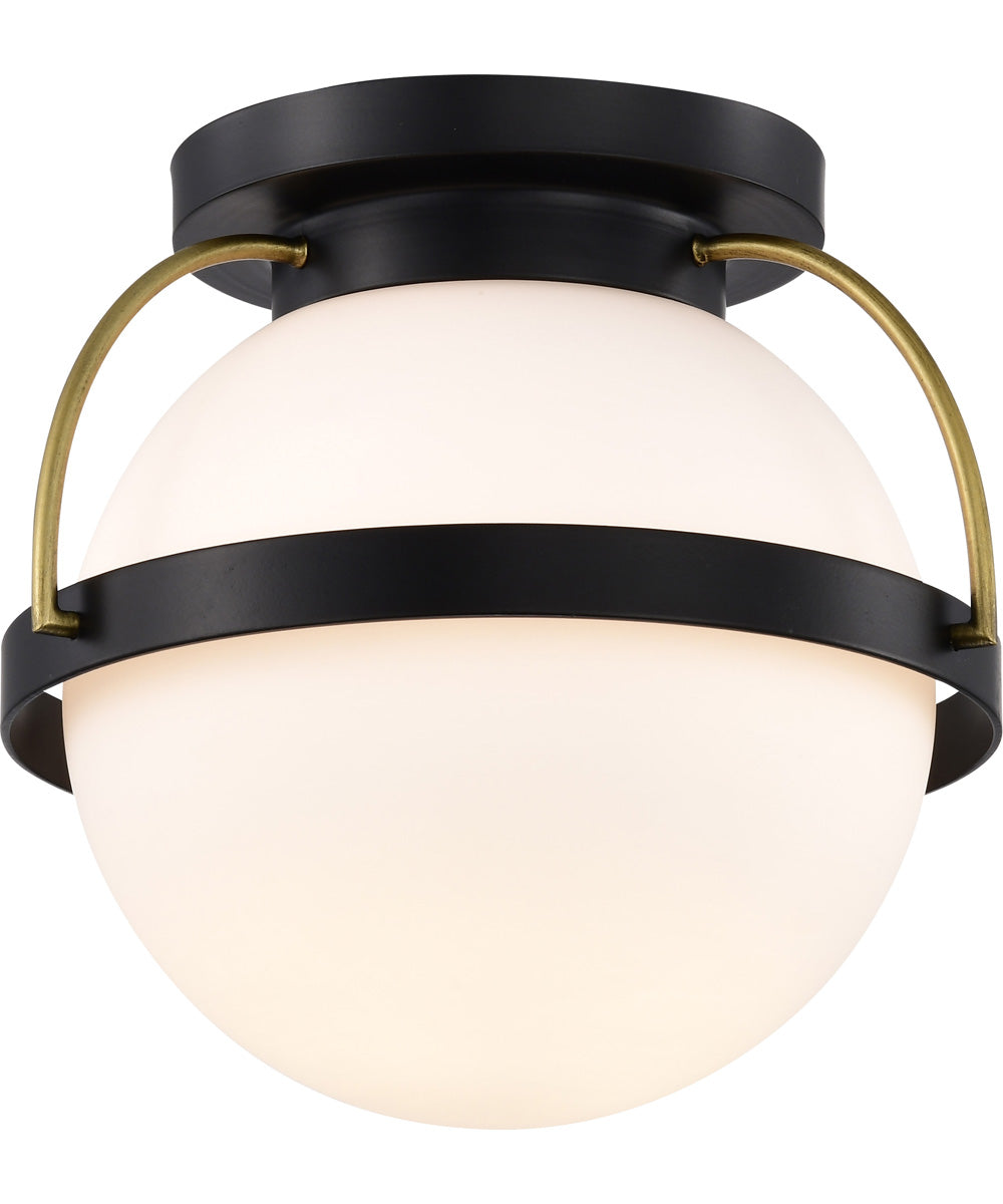 Lakeshore 1-Light Close-to-Ceiling Matte Black