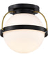 Lakeshore 1-Light Close-to-Ceiling Matte Black