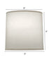 8x9x9 Natural Butcher Linen Deep Drum Hardback Lampshade