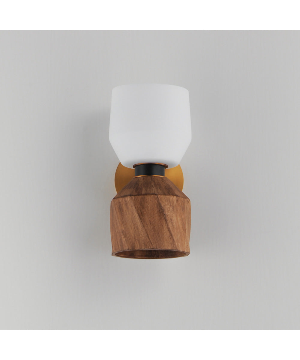 Akimbo 2-Light Wall Sconce Dark Bronze/Antique Brass