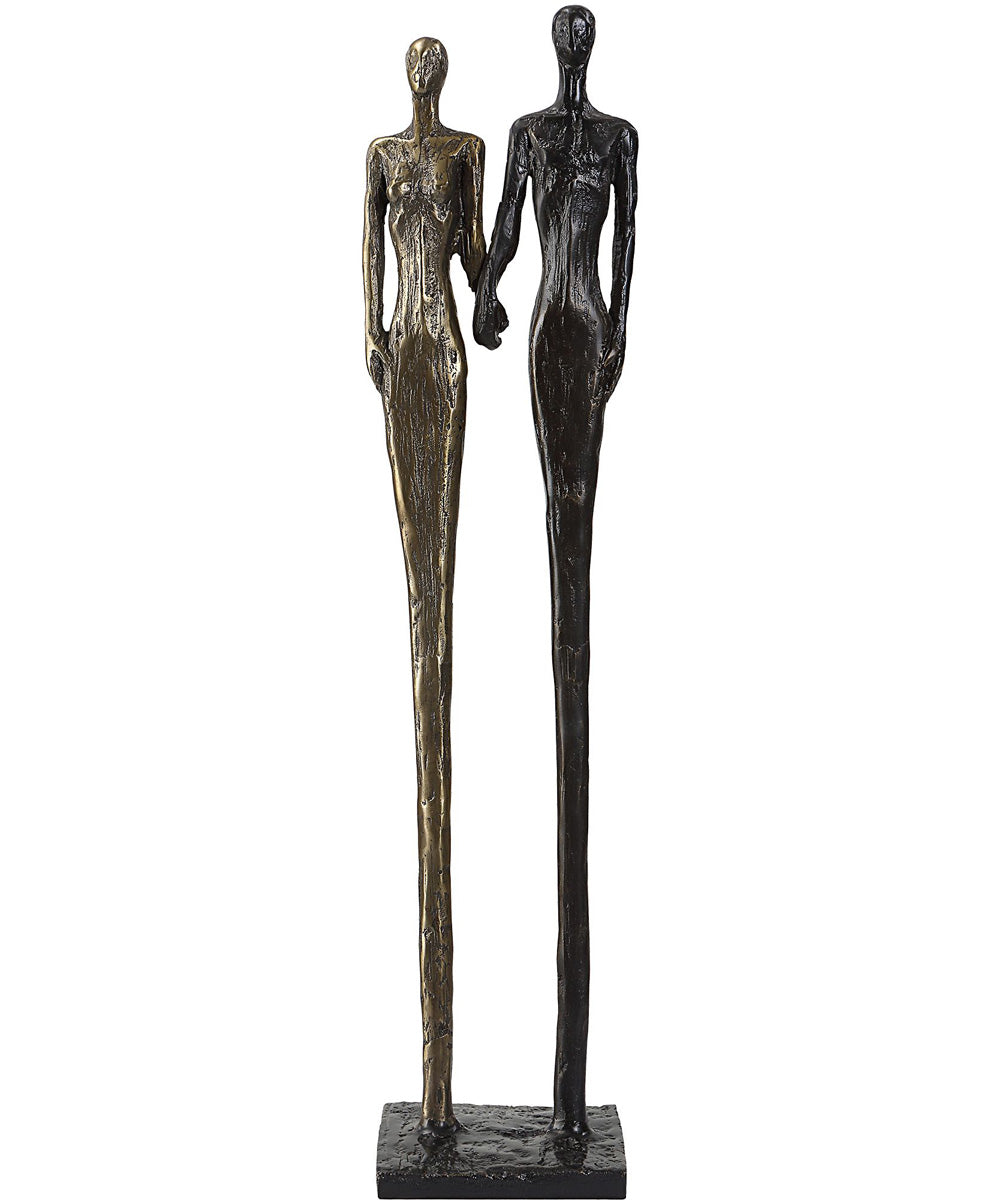 Two's Company Cast Iron Sculpture