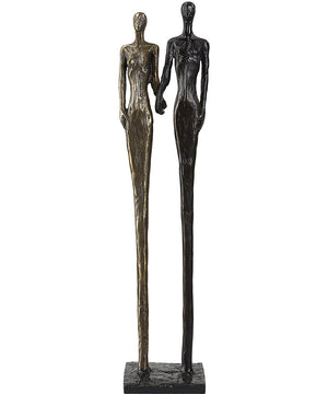 Two's Company Cast Iron Sculpture