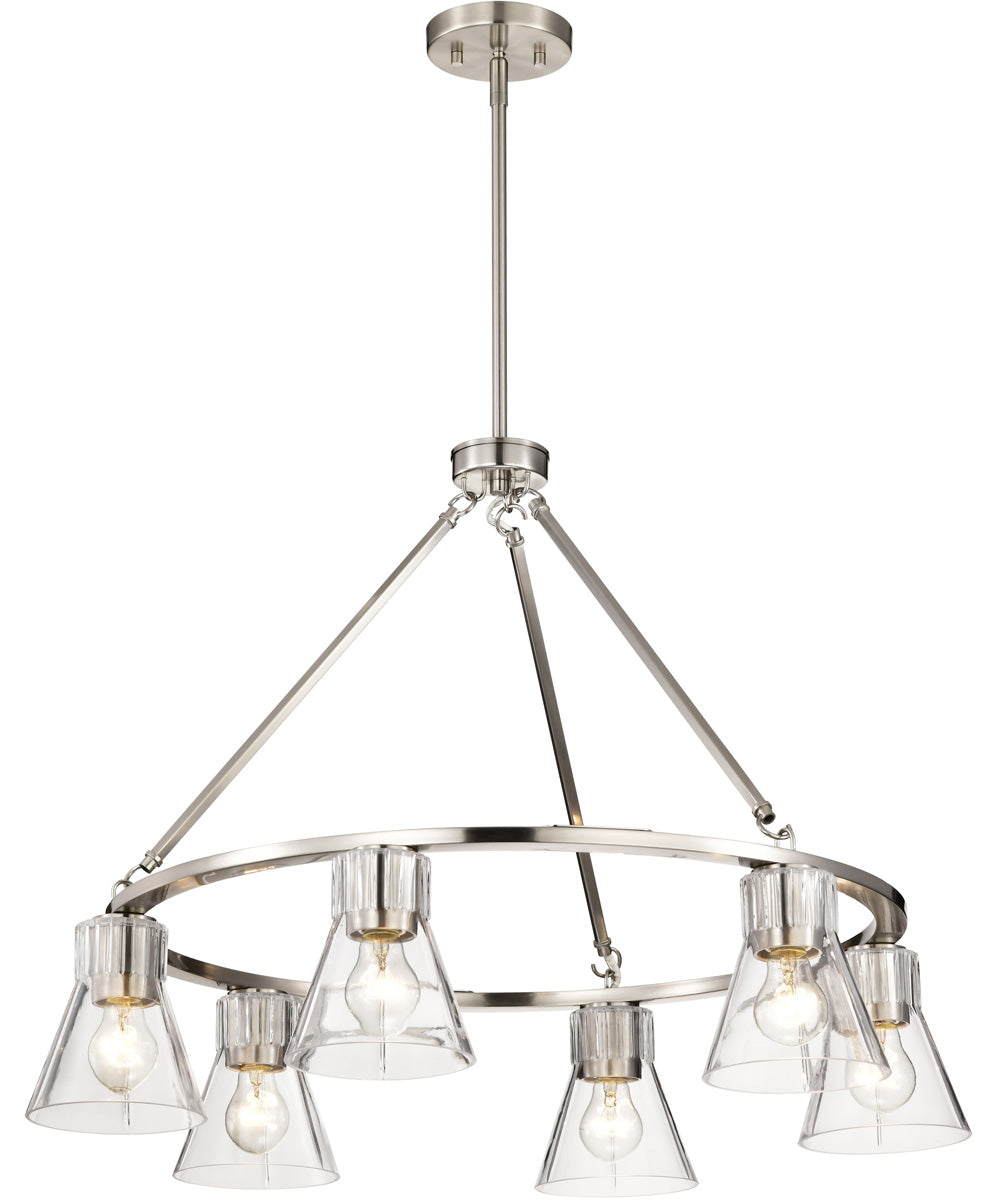 Gianna 6-Light Chandelier Brushed Nickel