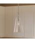 Jheni 1-Light Pendant with Clear Glass Shade Brushed Nickel