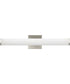 Phase 6.2 24 in. 5CCT Integrated LED Linear Vanity Light Brushed Nickel