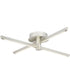 Pivot LED 4-Light Semi-Flush or Wall Mount Fixture Burnished Nickel
