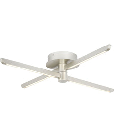 Pivot LED 4-Light Semi-Flush or Wall Mount Fixture Burnished Nickel