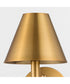 Waltz 1-light Wall Mount Light Fixture Brushed Brass