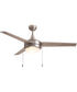 Trio Pull 52 inch 3-Blade Fan w Pull Chain Satin Nickel