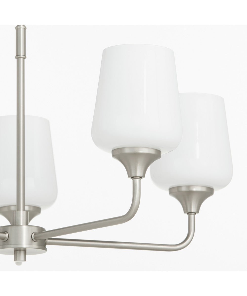 Raymond Chandelier Satin Nickel