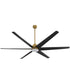 84" Spree Patio Ceiling Fan Brushed Brass