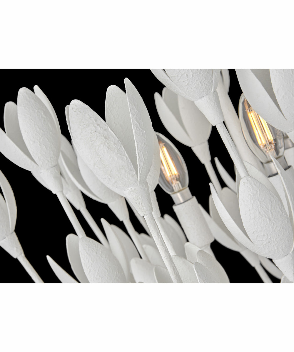 Flora 3-Light Large Convertible Semi-Flush Mount in Textured Plaster
