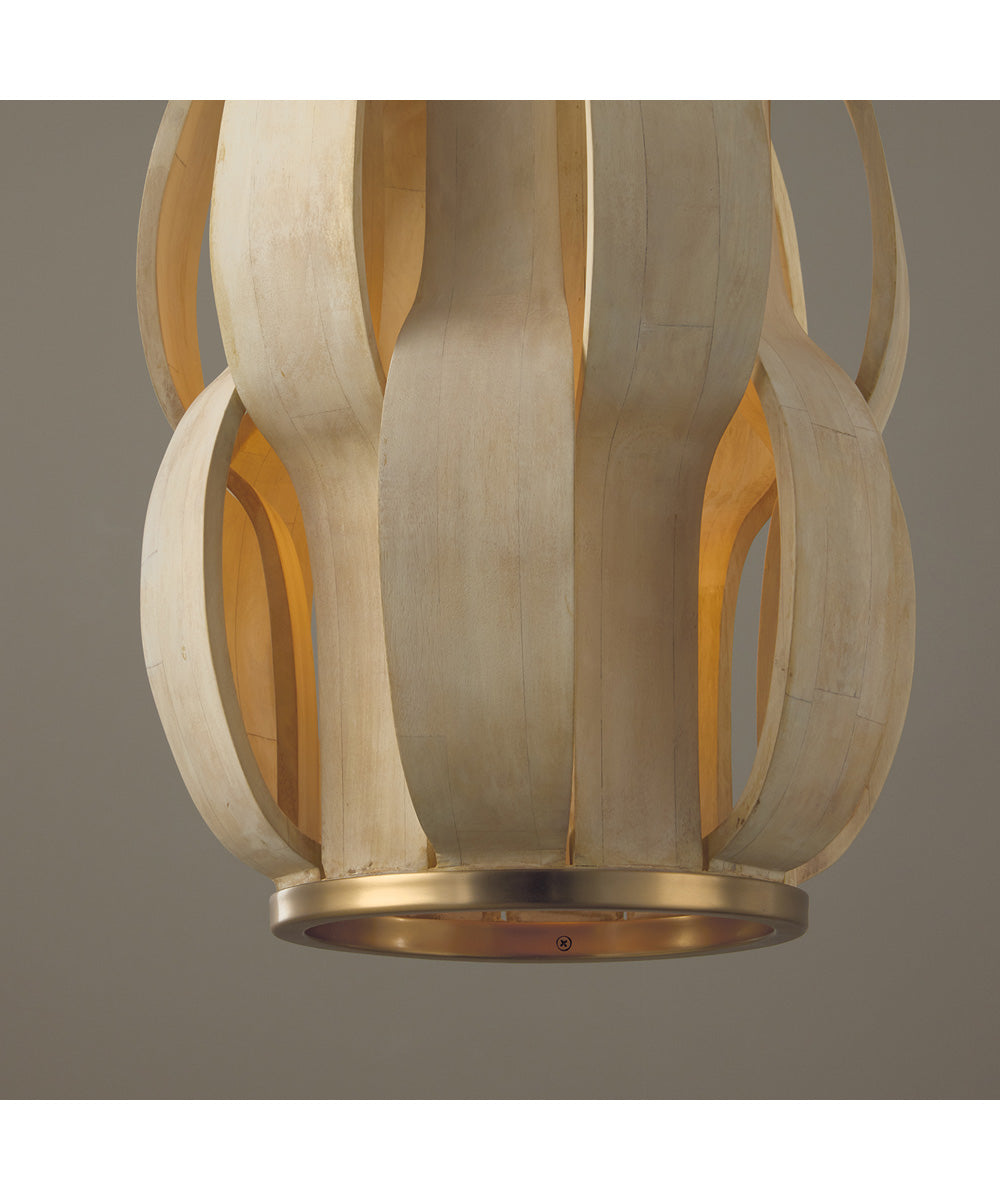 Willa 1-Light Pendant Matte Brass