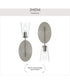 Jheni 1-Light Wall Sconce with Clear Glass Shades Brushed Nickel