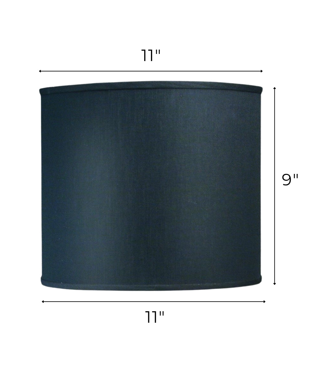 11x11x9 Black Shadow Drum Hardback Lampshade