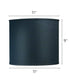 11x11x9 Black Shadow Drum Hardback Lampshade