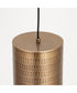 Shaka 1-Light Mini Pendant Weathered Brass