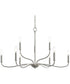 Ilia 9-Light Two-Tier Chandelier Brushed Nickel