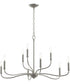 Ilia 9-Light Two-Tier Chandelier Brushed Nickel