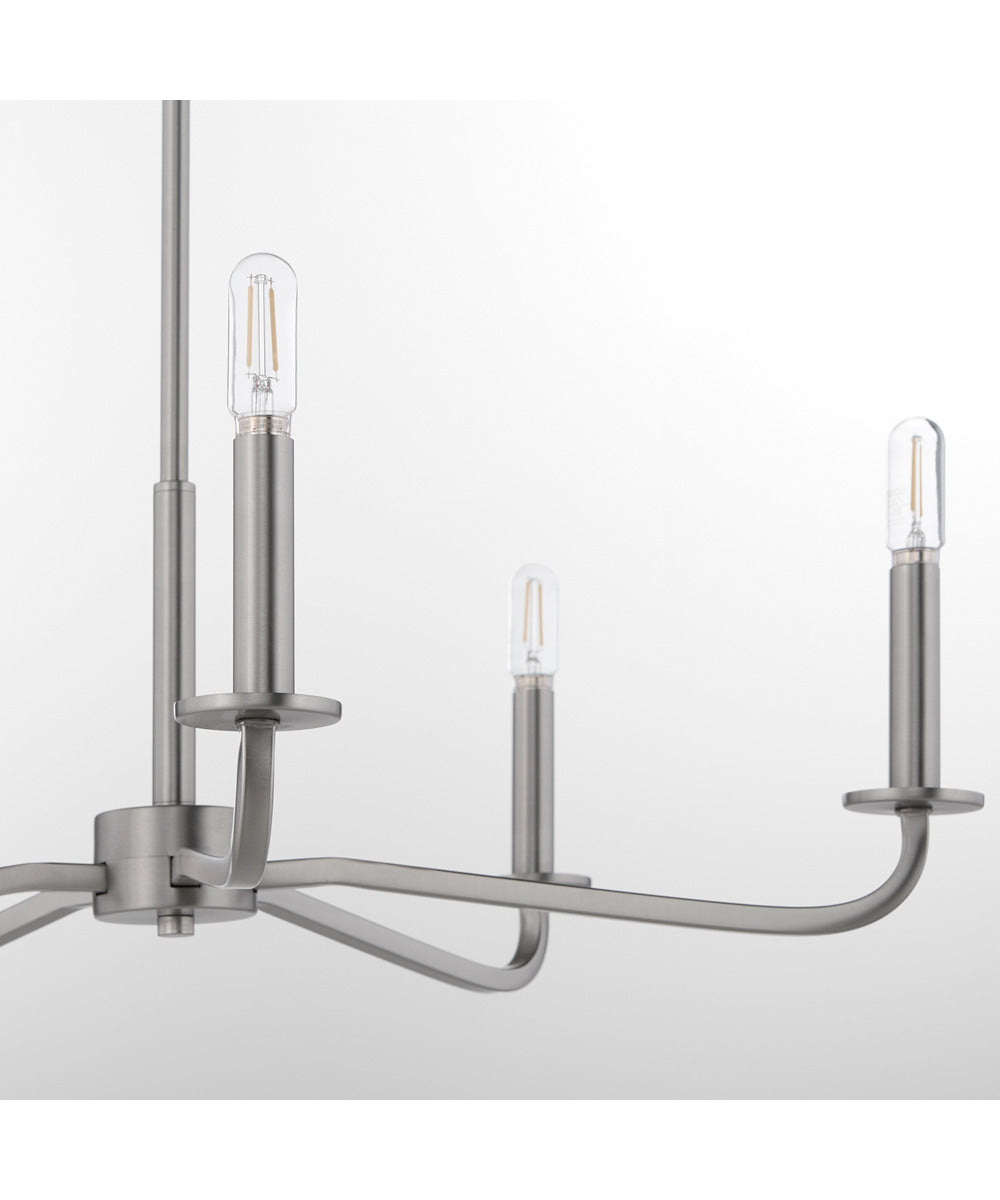 Rutherford 5-light Chandelier Satin Nickel