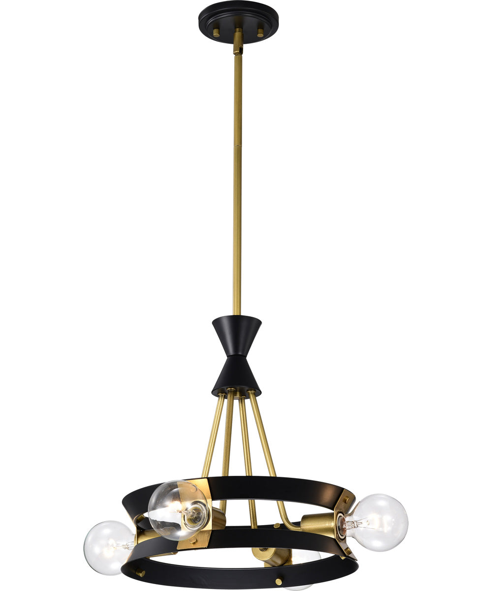 Marsden 4-Light Chandelier Matte Black