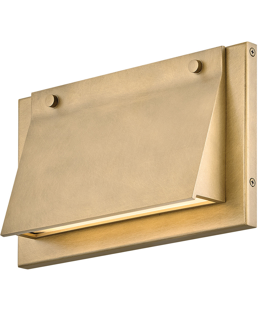 Fold LED-Light Extra Small Wall Mount Lantern in Heritage Brass