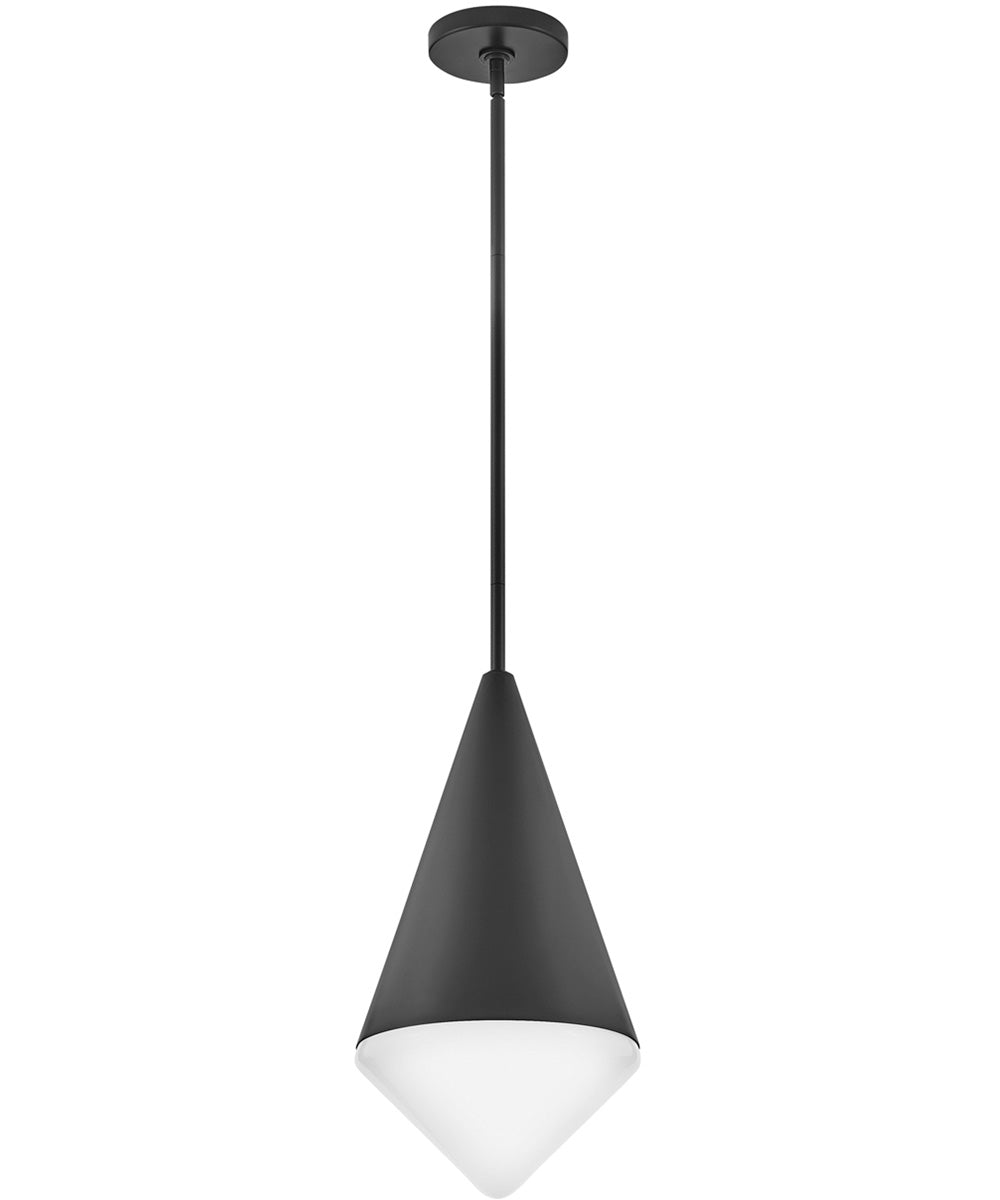 Betty 1-Light Small Pendant in Black