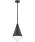 Betty 1-Light Small Pendant in Black